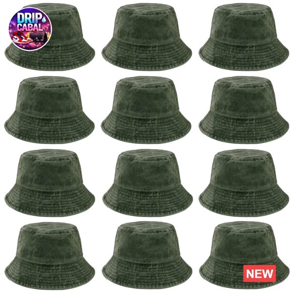 Vintage Washed Cotton Bucket Hat, Unisex, Packable, 50+ SPF main image 7